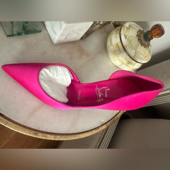 CHRISTIAN LOUBOUTIN IRIZA 100 SATIN PUMP - Picture 5 of 10